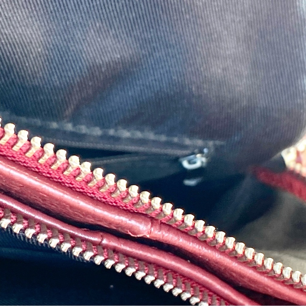 Simons Red Cherry Italy Leather Backpack - Picture 10 of 11